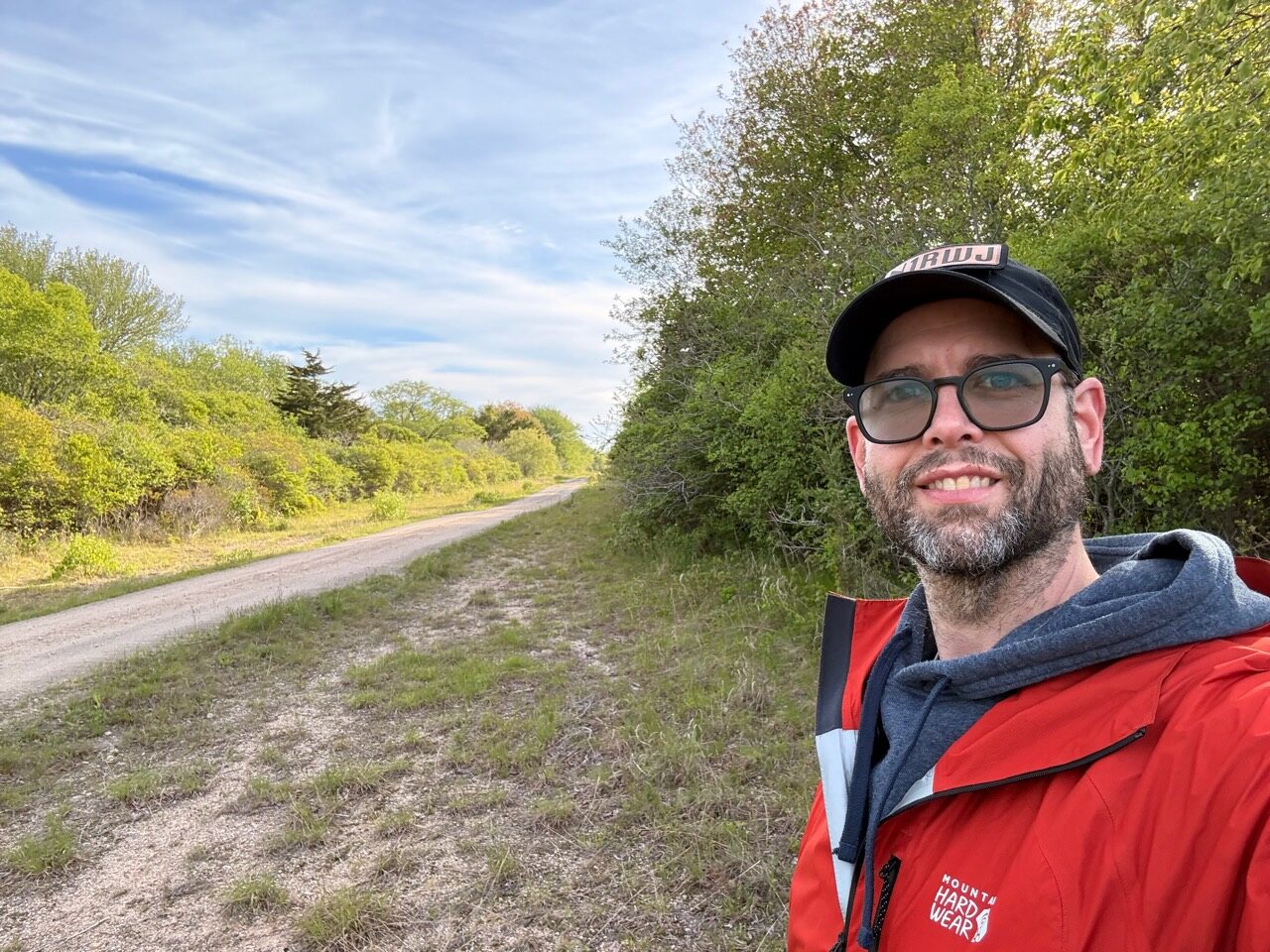 Operator near the access road at Ninigret National Wildlife Refuge