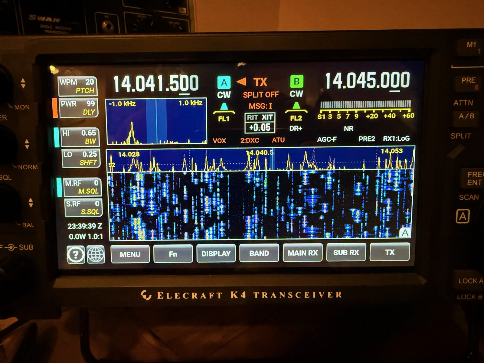 K4D panadapter during CQ WPX CW