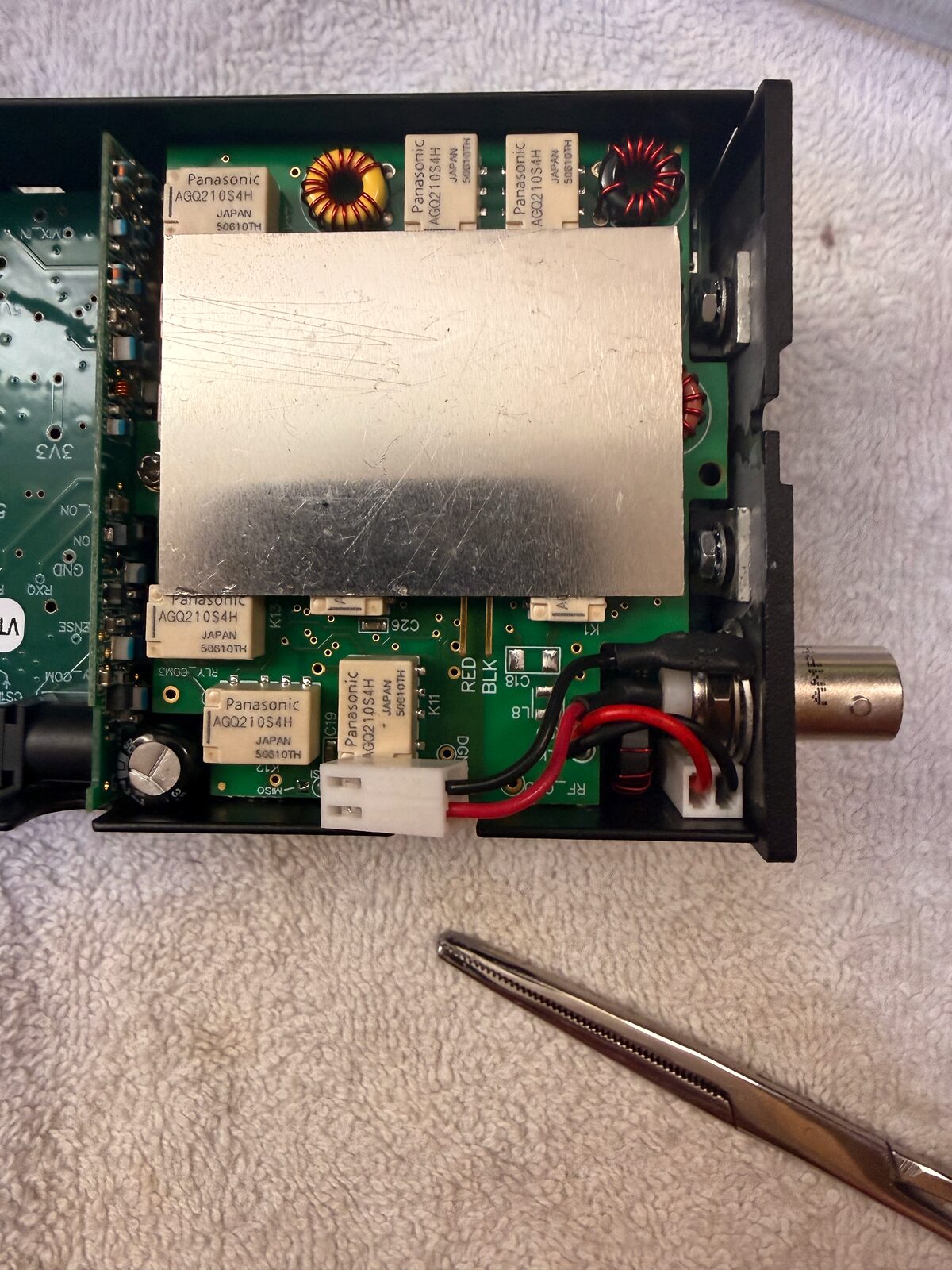 KX2 interior after working through the newer side-plate screw arrangement